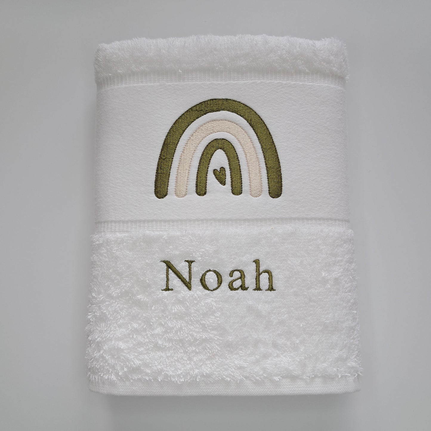 Personalisiertes Babyset - Regebogen (Body & Handtuch)