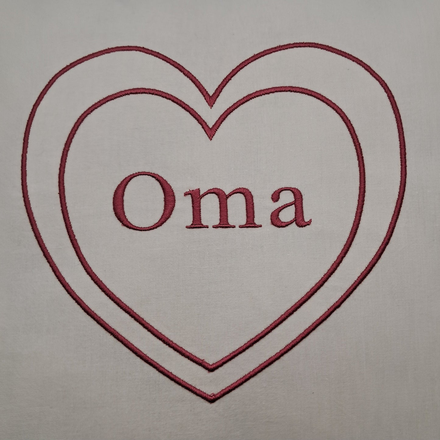 Kissenbezug "Oma - Doppelherz"