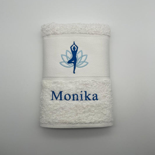 Personalisiertes Yoga-Handtuch mit Namen