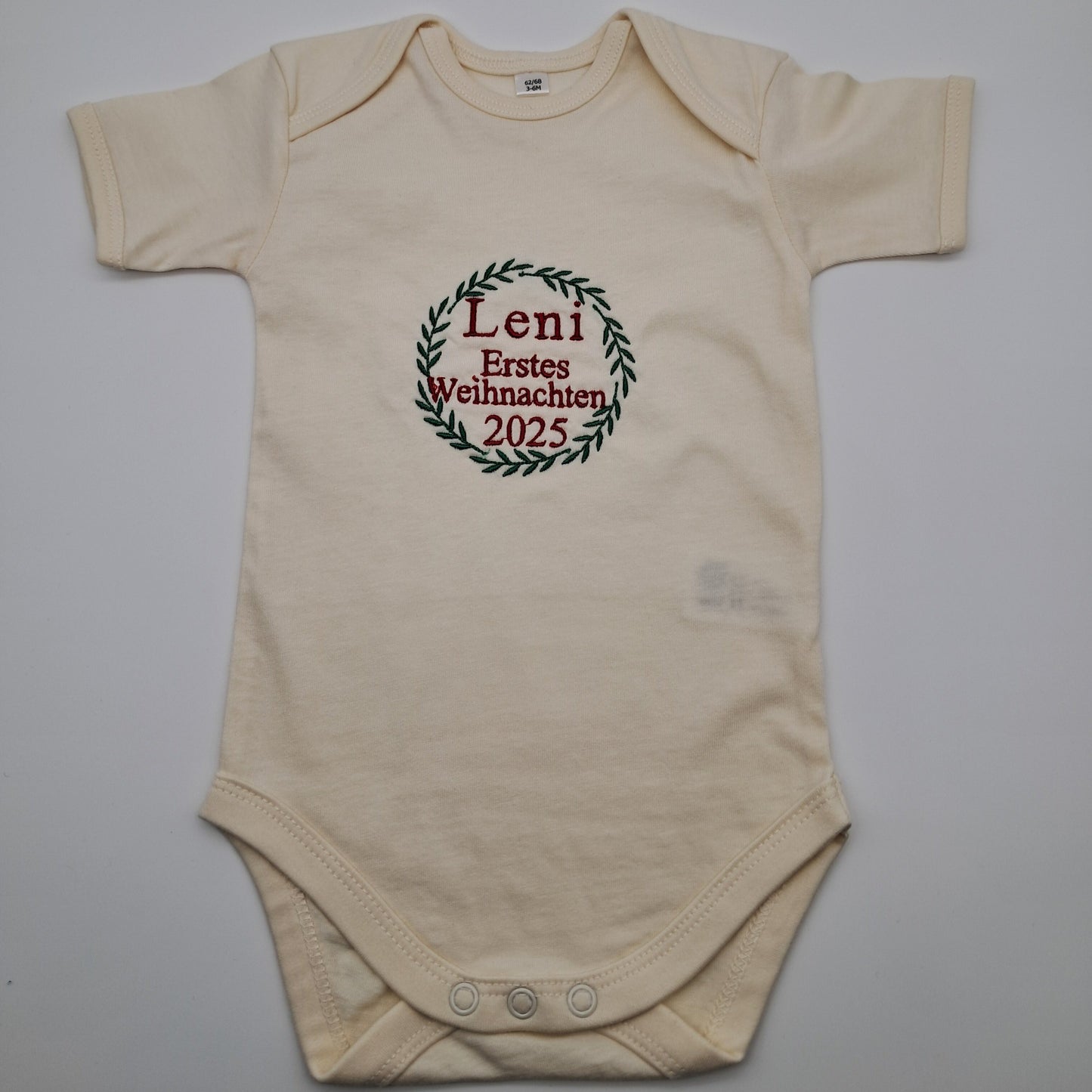 Babybody "Erstes Weihnachten 2025 - Natur/Weiß