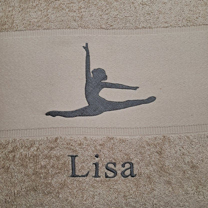 Handtuch/Duschtuch mit Tanzmotiv