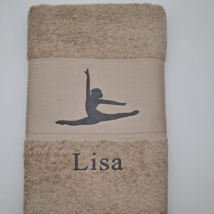 Handtuch/Duschtuch mit Tanzmotiv