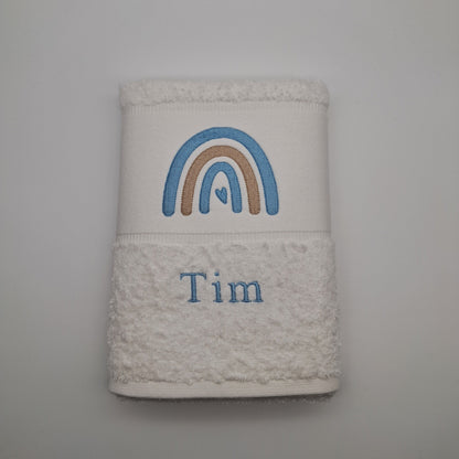 Personalisiertes Handtuch Regenbogen & Namen