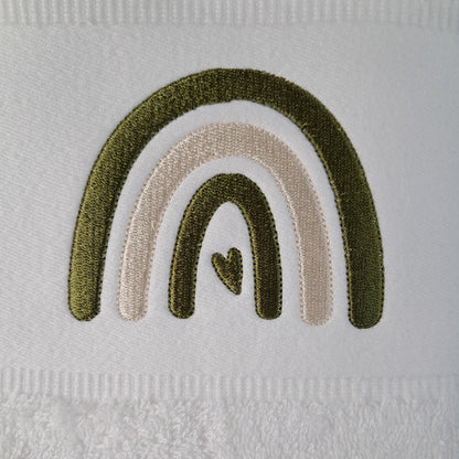 Personalisiertes Babyset - Regebogen (Body & Handtuch)