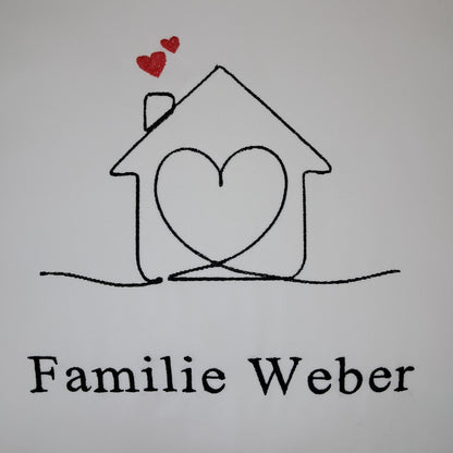 Personalisiertes Kissen "Zuhause mit Herz" - Spendenaktion