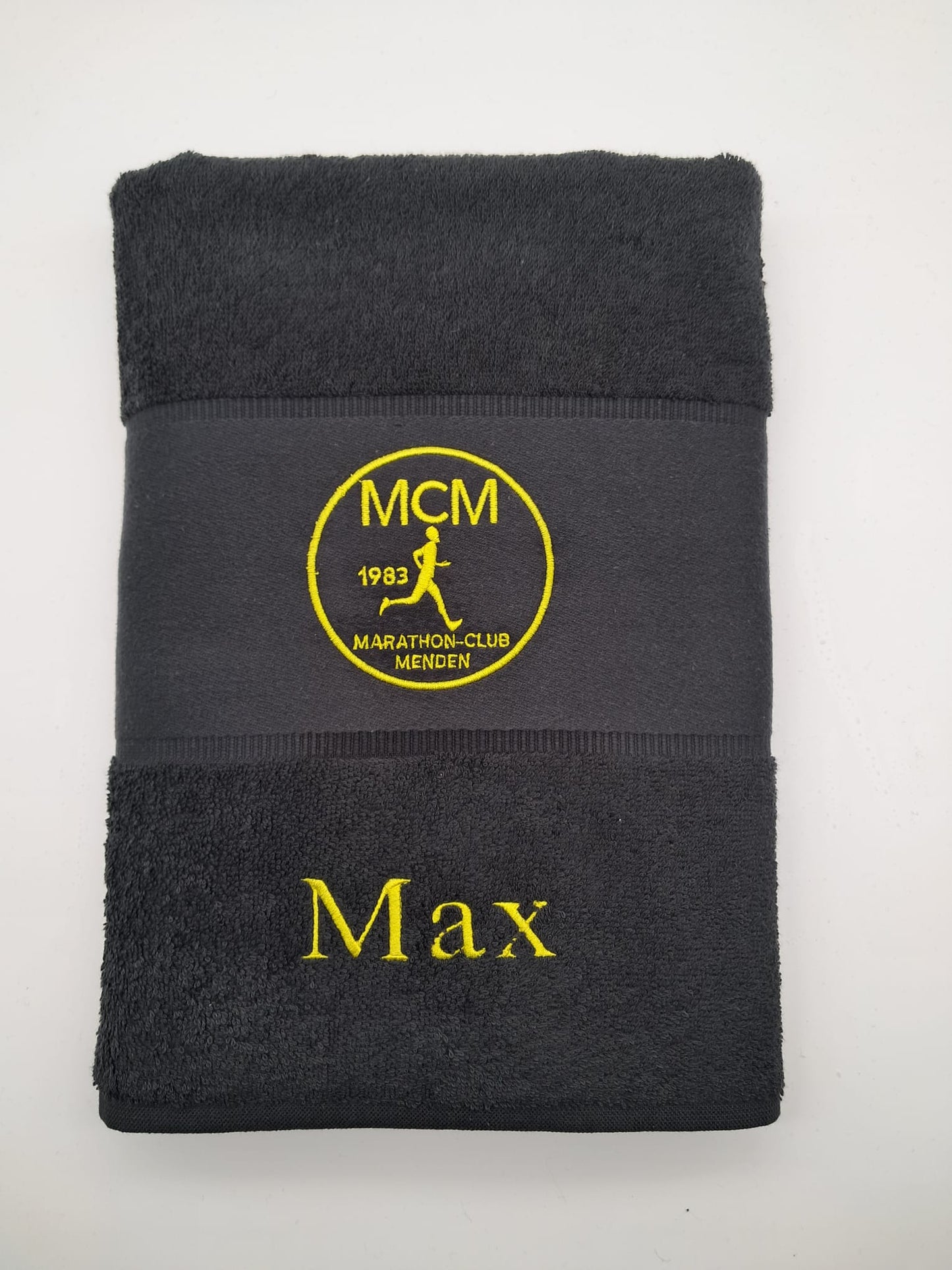 Hand- und Duschtuch mit Vereinslogo - personalisiert