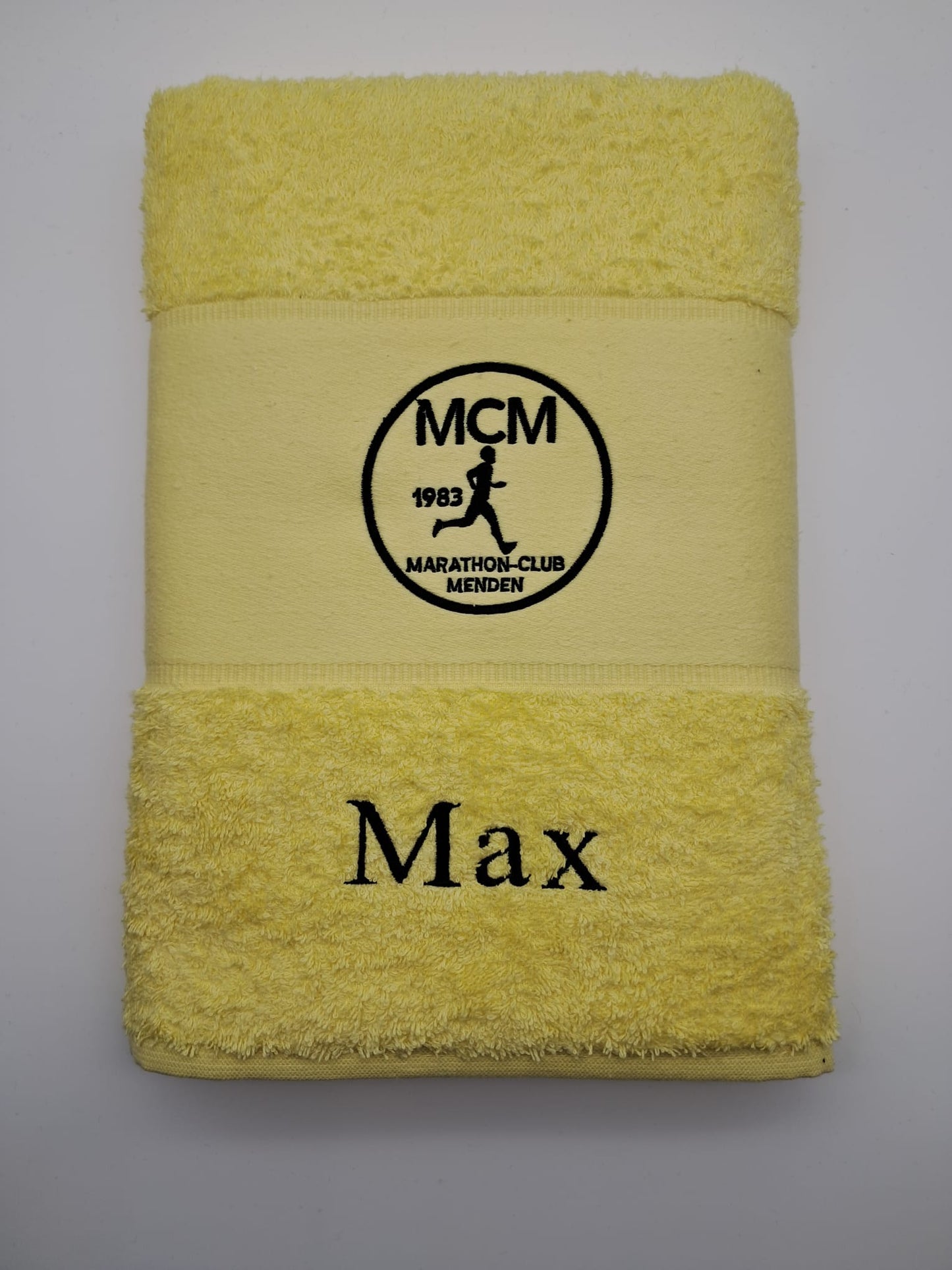 Hand- und Duschtuch mit Vereinslogo - personalisiert