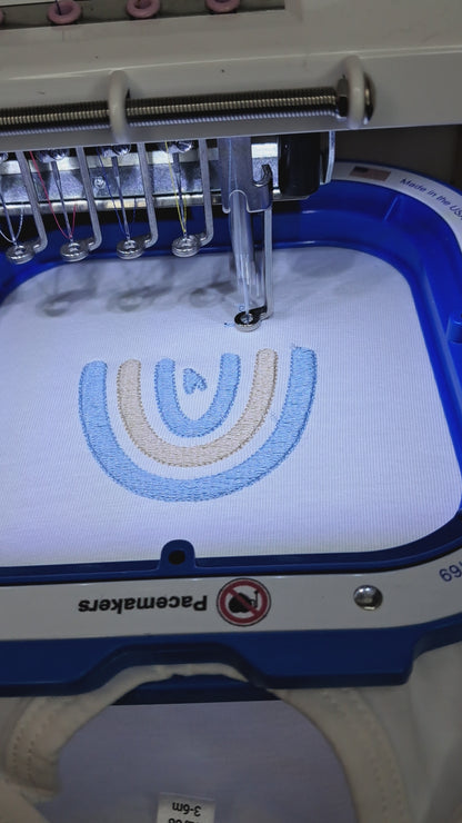 Personalisiertes Babyset - Regenbogen (Body & Handtuch)