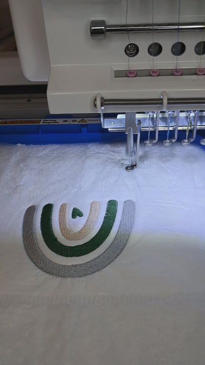 Personalisiertes Babyset - Regenbogen (Body & Handtuch)